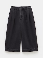 Hush Jet Black Lya Cropped Denim Bermuda 100% Cotton Shorts - Image 5 of 5