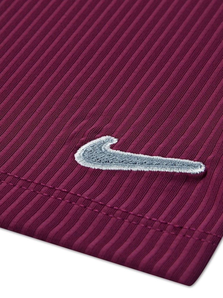 Nike Purple Little Kids Cosy Crew and Flared Leggings Set - Image 5 of 5