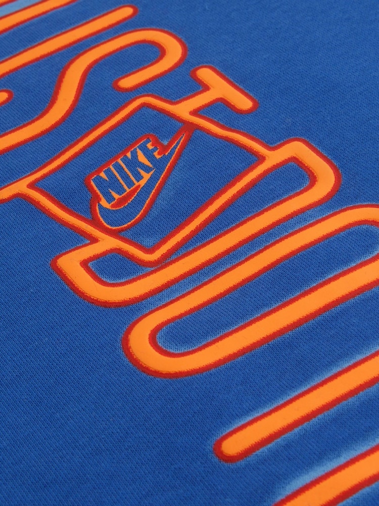 Nike Blue Little Kids JDI Crew Joggers and Tracksuit Set - Image 5 of 5