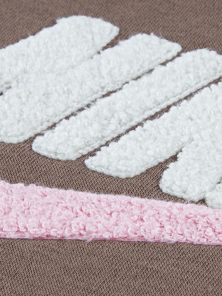 Nike Brown Little Kids Club Chenille Fleece Overhead Hoodie and Joggers Set - Image 3 of 3