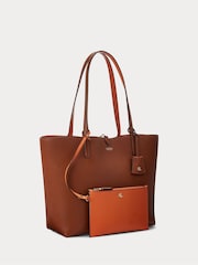 Lauren Ralph Lauren Reversible Tote Brown Bag - Image 3 of 9