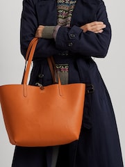 Lauren Ralph Lauren Reversible Tote Brown Bag - Image 9 of 9