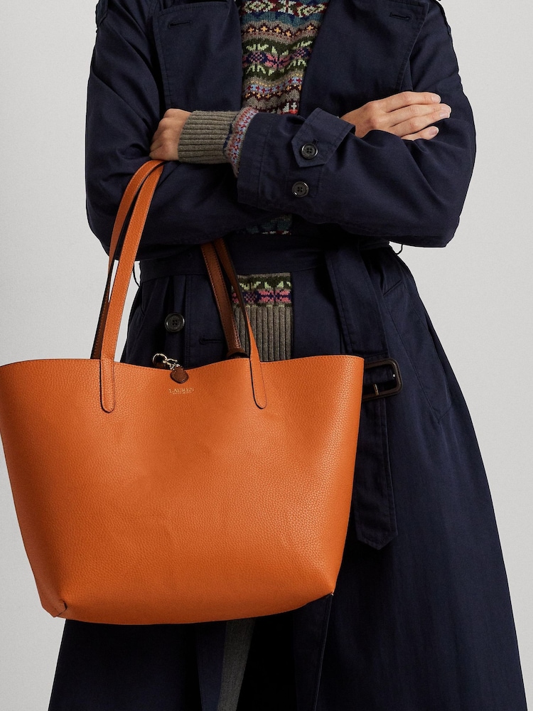Lauren Ralph Lauren Reversible Tote Brown Bag - Image 9 of 9