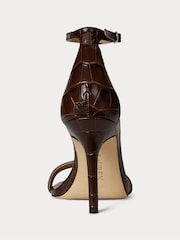 Lauren Ralph Lauren Allie Strap Heel Brown Sandals - Image 2 of 4