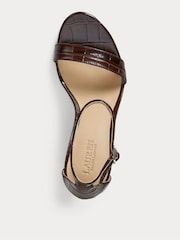Lauren Ralph Lauren Allie Strap Heel Brown Sandals - Image 4 of 4