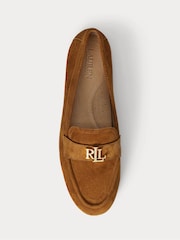 Lauren Ralph Lauren Averi III Suede Brown Loafer Shoes - Image 3 of 4