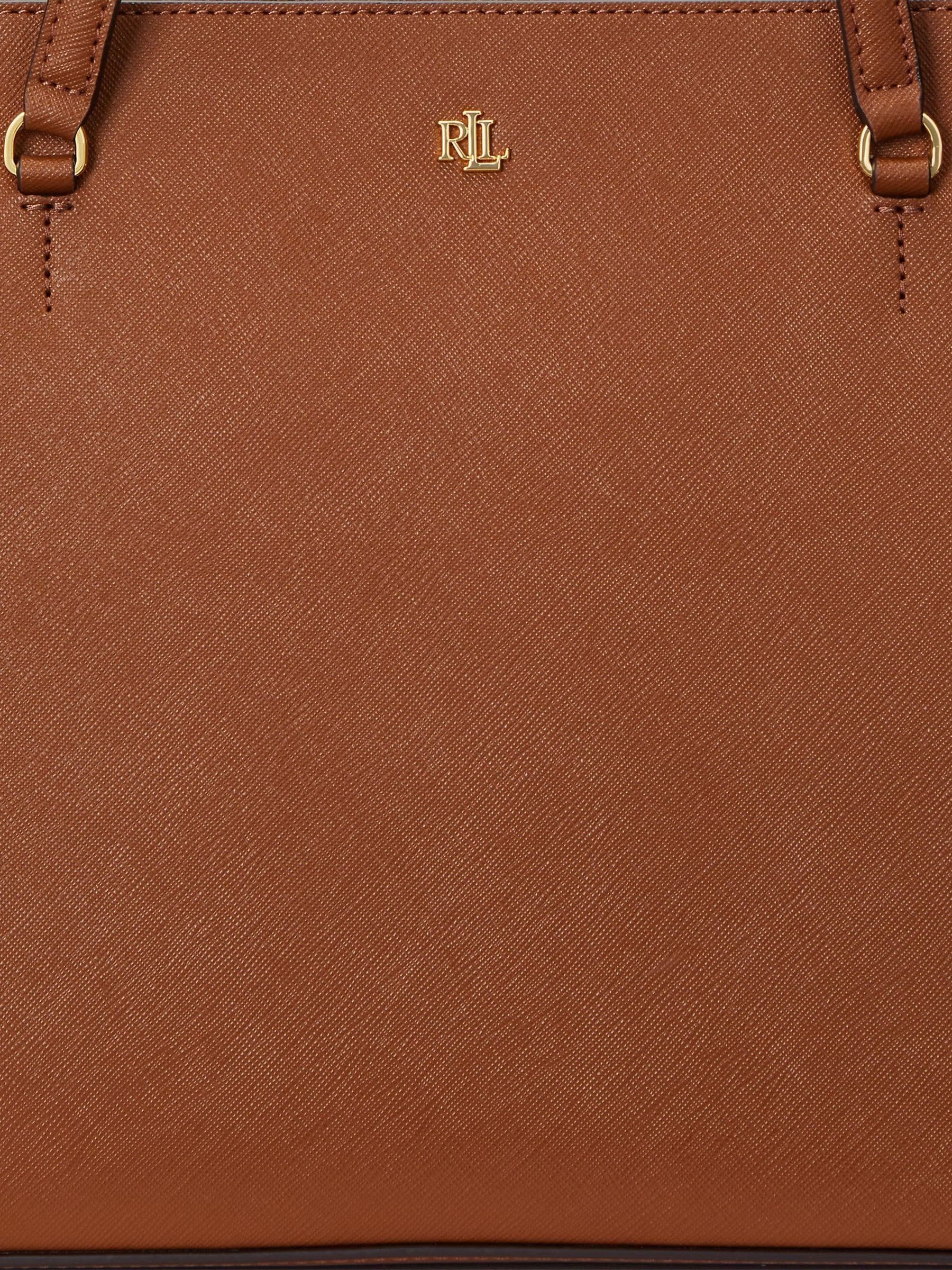 Buy Lauren Ralph Lauren Lauren Tan Karly Crosshatch Leather Medium