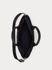 Lauren Ralph Lauren Stevie Messenger Textured Nylon Black Bag - Image 6 of 7