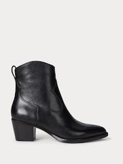 Lauren Ralph Lauren Black Western Style Suede Ankle Boots - Image 1 of 4