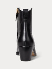 Lauren Ralph Lauren Black Western Style Suede Ankle Boots - Image 4 of 4