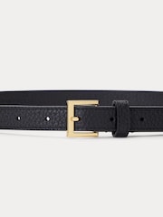 Lauren Ralph Lauren Cap LRL Logo Skinny Leather Belt - Image 2 of 2