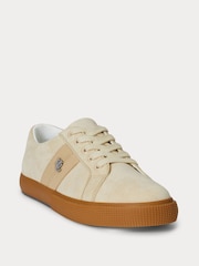 Lauren Ralph Lauren Logo Gum Sole Suede Brown Trainers - Image 4 of 4