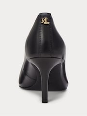 Lauren Ralph Lauren Lanette Leather Heel Court Shoes - Image 2 of 4