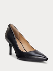 Lauren Ralph Lauren Lanette Leather Heel Court Shoes - Image 4 of 4