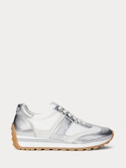 Lauren Ralph Lauren Dani Contrast Panel Suede White Trainers - Slika 1 iz 2