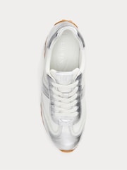 Lauren Ralph Lauren Dani Contrast Panel Suede White Trainers - Slika 2 iz 2