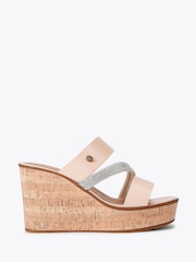 Kurt Geiger London Pink Strand Wedge Sandals - Image 1 of 4