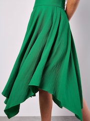 Apricot Green Hankyhem Wide Belted Skirt - Image 3 of 5
