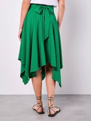Apricot Green Hankyhem Wide Belted Skirt - Image 5 of 5