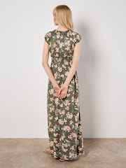 Apricot Green Flowing Jasmine Maxi Dress - Image 4 of 4
