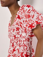 Apricot Cream Silhouette Starflower Midi Dress - Image 5 of 5