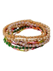 Bibi Bijoux Pink Multicolour Beaded Bracelet Set - Image 1 of 3