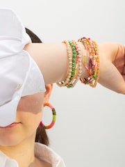 Bibi Bijoux Pink Multicolour Beaded Bracelet Set - Image 2 of 3