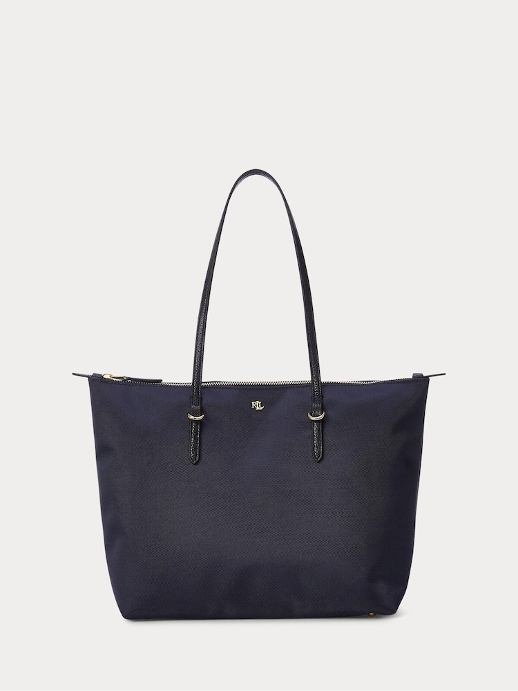 Lauren Ralph Lauren Blue Keaton Nylon Tote Bag - Image 1 of 7