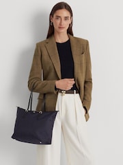 Lauren Ralph Lauren Blue Keaton Nylon Tote Bag - Image 6 of 7