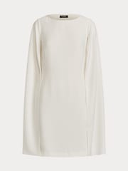 Lauren Ralph Lauren Cream Petra Cape Georgette Mini Dress - Image 6 of 6