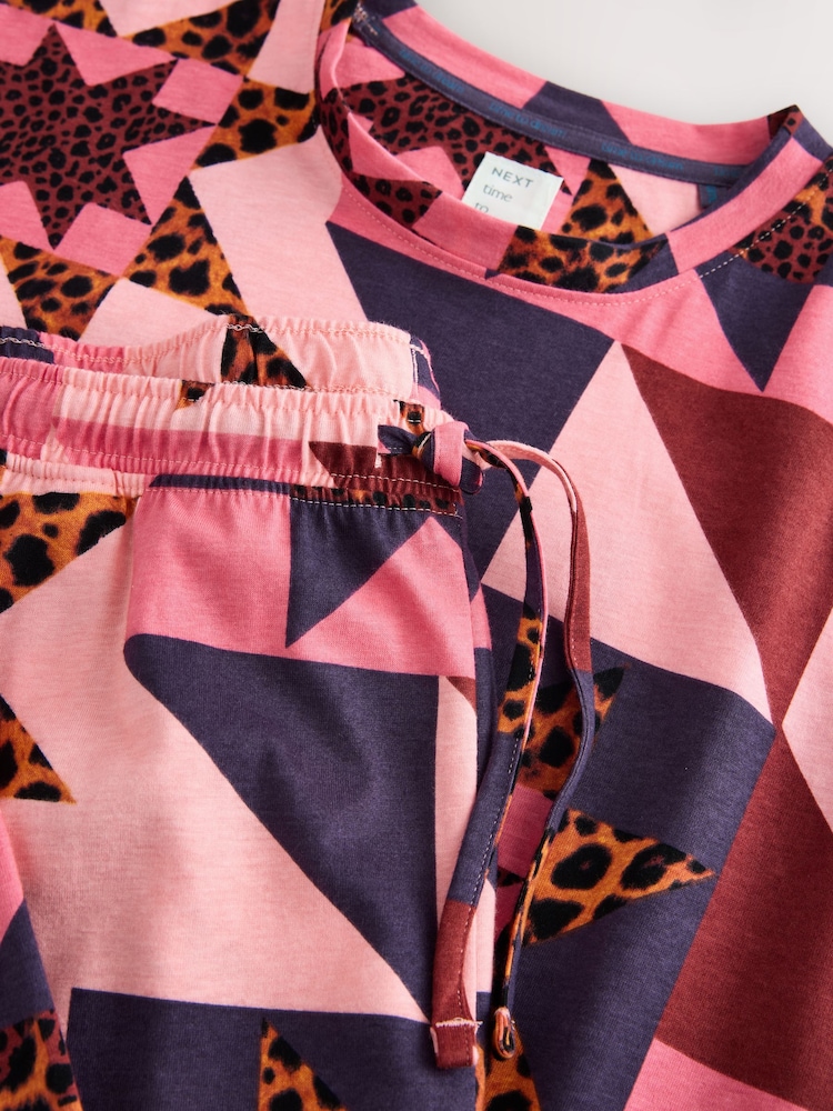 Pink Star Long Sleeve Pyjamas - Image 4 of 4 Pink Star Long Sleeve Pyjamas - Image 4 of 4