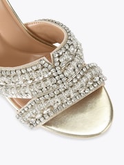 Carvela Gold Pageant Block Sandals - Image 4 of 4