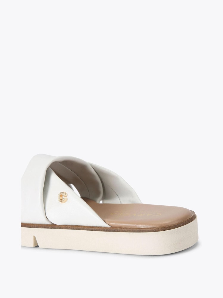 Carvela Comfort Gold Vita Cross Strap Sandals - Image 4 of 4