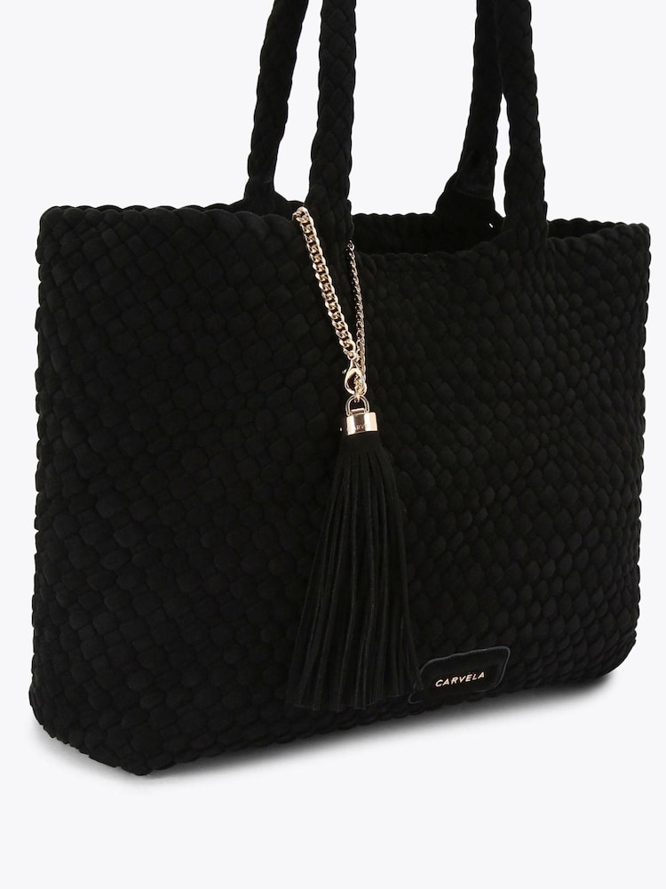 Carvela Black Verona Weave Tote Bag - Image 2 of 4