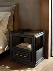 Black Ritz Solid Mango Bedside Table - Image 2 of 8