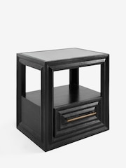 Black Ritz Solid Mango Bedside Table - Image 5 of 8