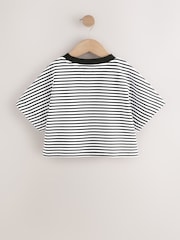 Black/White Stripe Boxy T-Shirt (3-16yrs) - Image 2 of 4