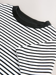 Black/White Stripe Boxy T-Shirt (3-16yrs) - Image 4 of 4