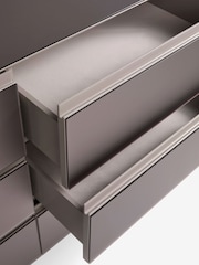 Light Grey Shagreen Effect Console Dressing Table - Image 11 of 11