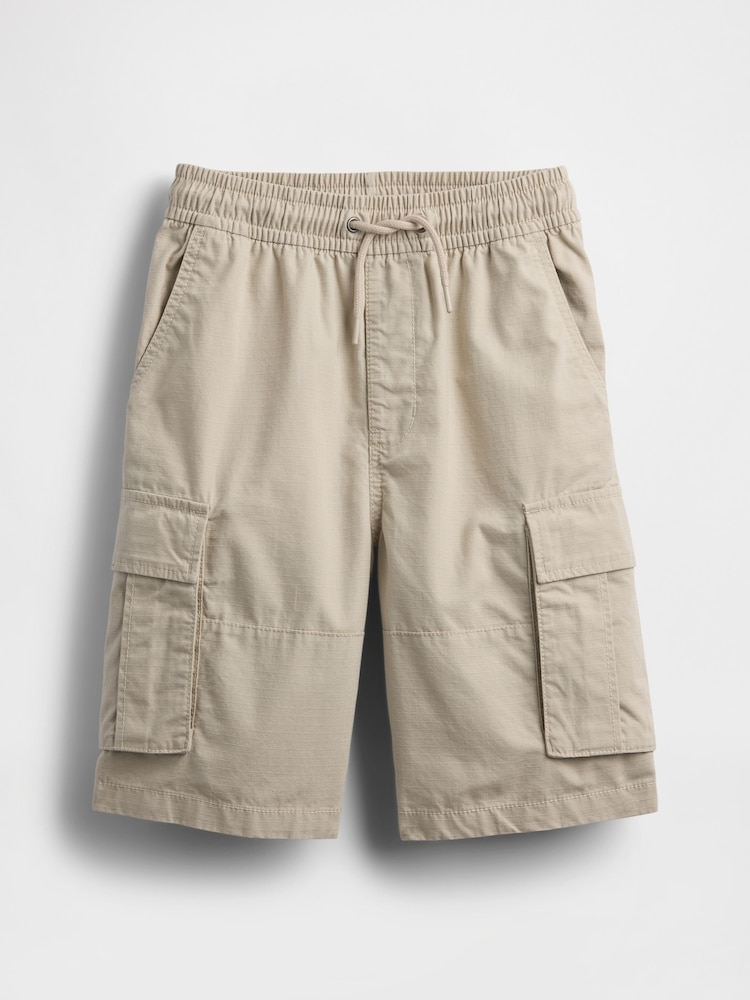 Gap Beige Ripstop Easy Cargo Shorts (4-13yrs) - Image 1 of 1 Gap Beige Ripstop Easy Cargo Shorts (4-13yrs) - Image 1 of 1