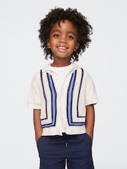 Gap White Crochet Knit Shirt - Image 2 of 4