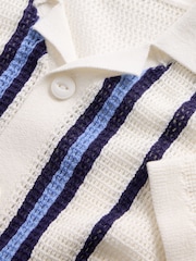 Gap White Crochet Knit Shirt - Image 4 of 4