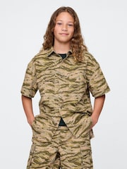 Gap Green Camo Ripstop Utility Shirt (4-13yrs) - Image 1 of 5