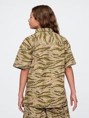 Gap Green Camo Ripstop Utility Shirt (4-13yrs) - Image 2 of 5