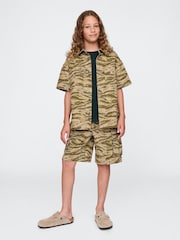 Gap Green Camo Ripstop Utility Shirt (4-13yrs) - Image 3 of 5