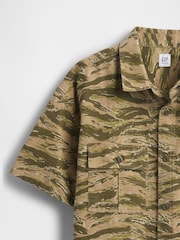 Gap Green Camo Ripstop Utility Shirt (4-13yrs) - Image 5 of 5