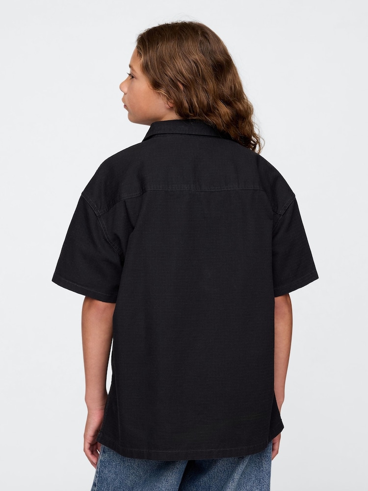Gap Black Ripstop Utility Shirt (4-13yrs) - Image 2 of 5