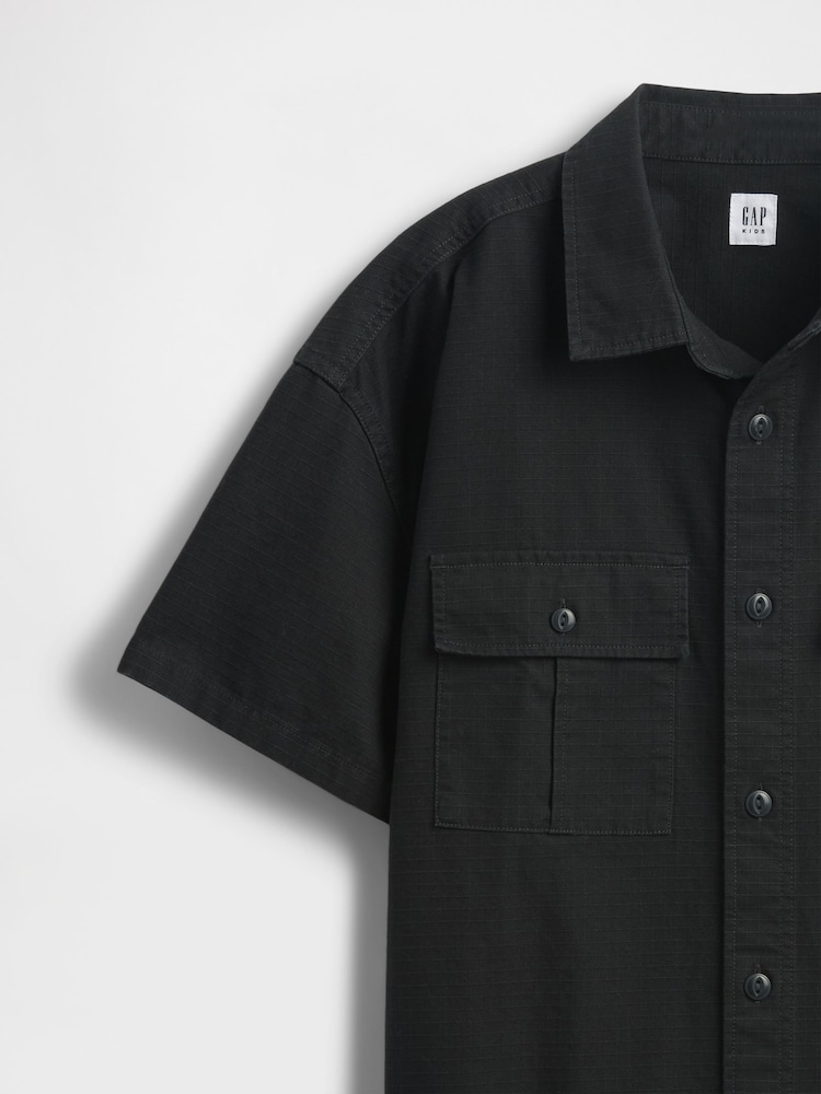 Gap Black Ripstop Utility Shirt (4-13yrs) - Image 5 of 5