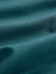 Teal Blue Regular Fit Easy Care Textured Single Cuff Smart Shirt - Image 7 of 7