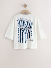 Blue Graphic Short Sleeve Pyjamas - Image 2 of 4